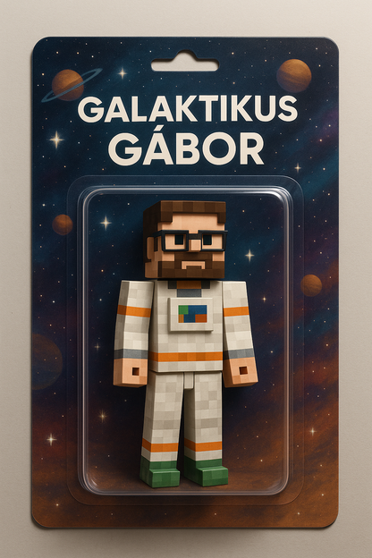 Egyedi Akciófigura Rólad - Minecraft stílusban