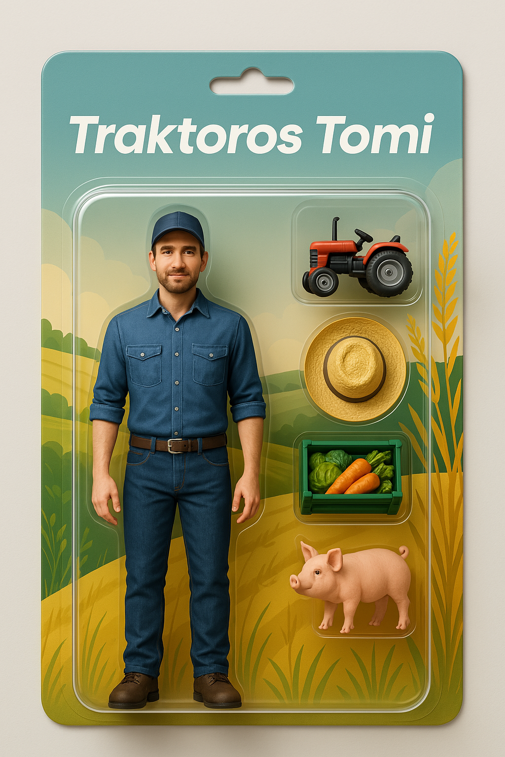 Custom Action Figure About You - ActionDoll with 4 accessories