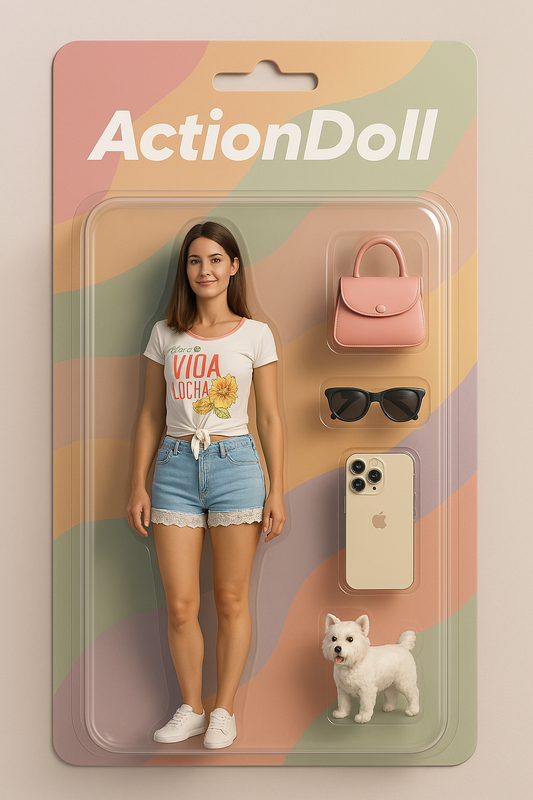 Custom Action Figure About You - ActionDoll with 4 accessories