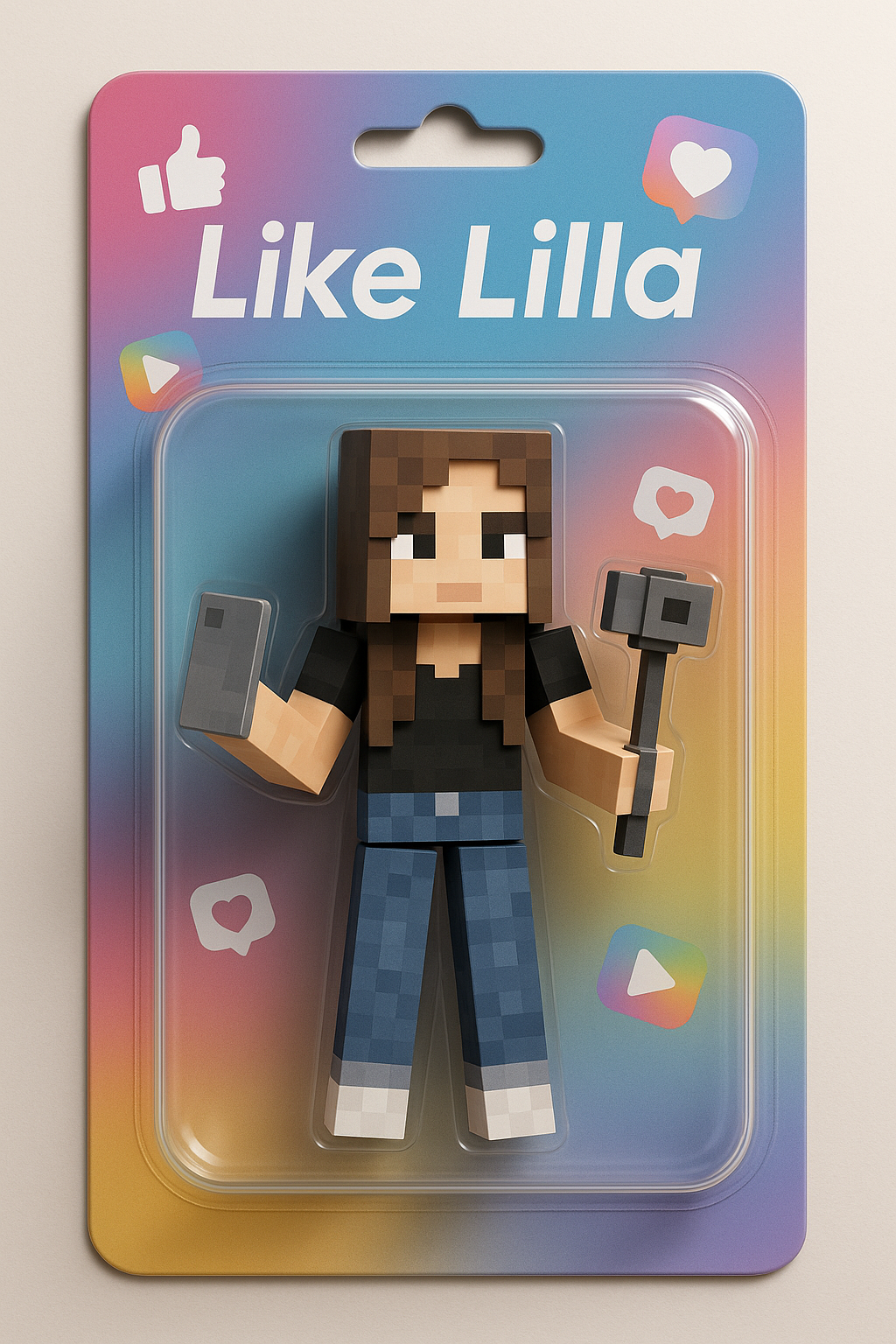 Egyedi Akciófigura Rólad - Minecraft stílusban