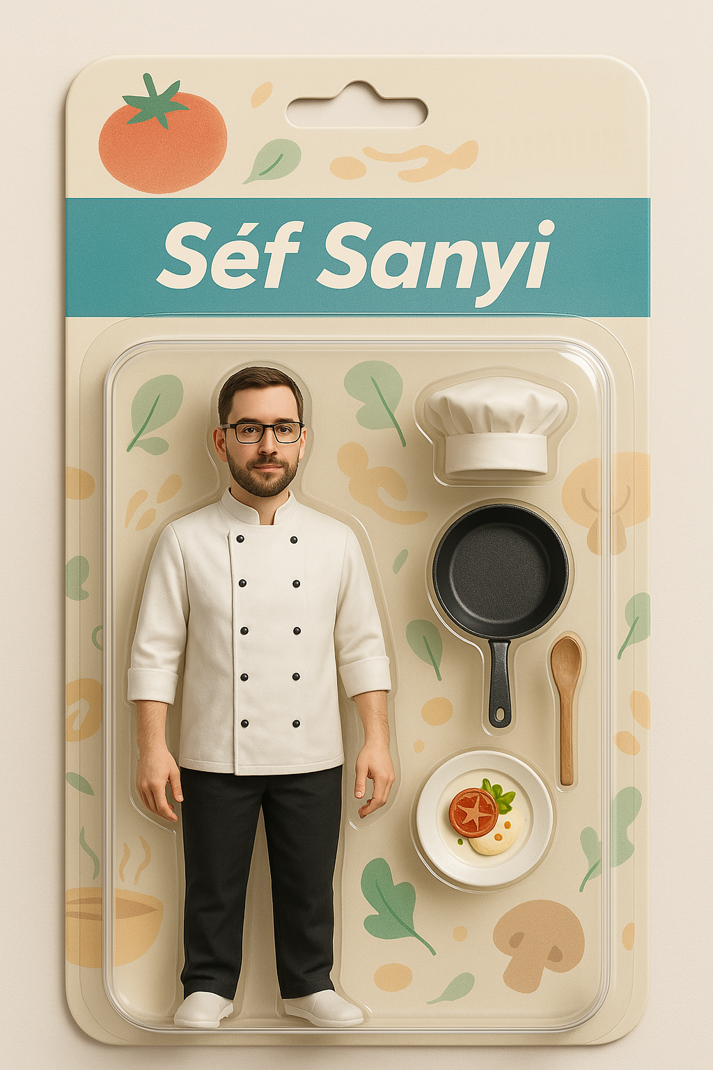 Custom Action Figure About You - ActionDoll with 4 accessories