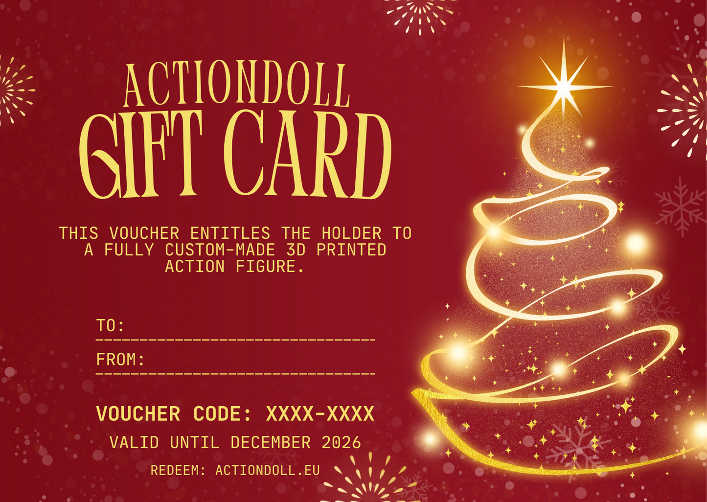 ActionDoll Gift Card - Red