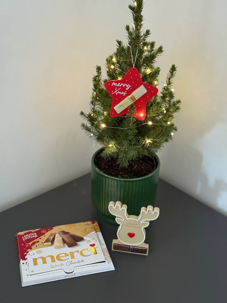 Csokitartó csillag – Merci csokihoz