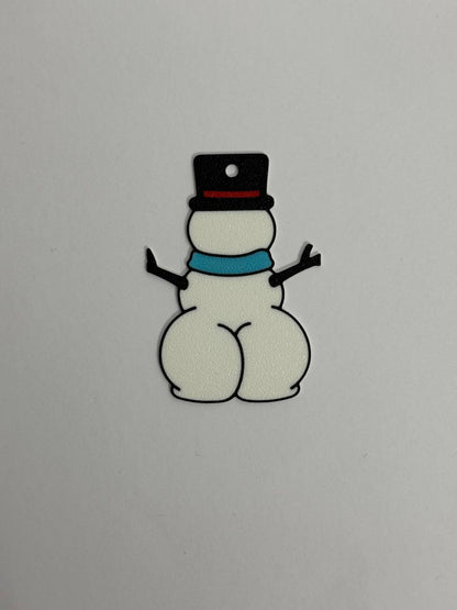 Snowman with Pants Down Christmas Tree Ornament – ​​The most cheeky joke of the season!